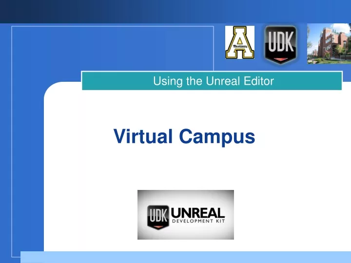 using the unreal editor