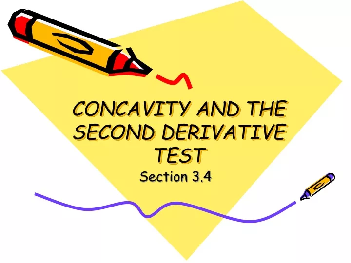 concavity and the second derivative test