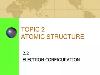 TOPIC 2 ATOMIC STRUCTURE