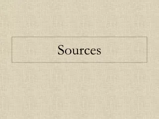 Sources