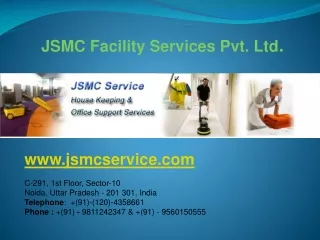 JSMC Facility Services Pvt. Ltd . jsmcservice