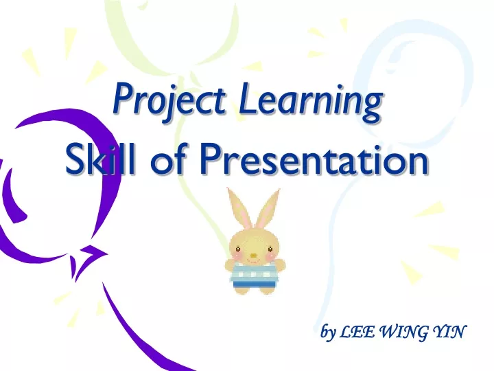 project learning skill of presentation