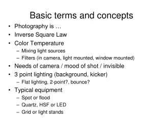 Basic terms and concepts