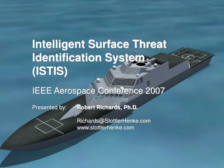 intelligent surface threat identification system istis