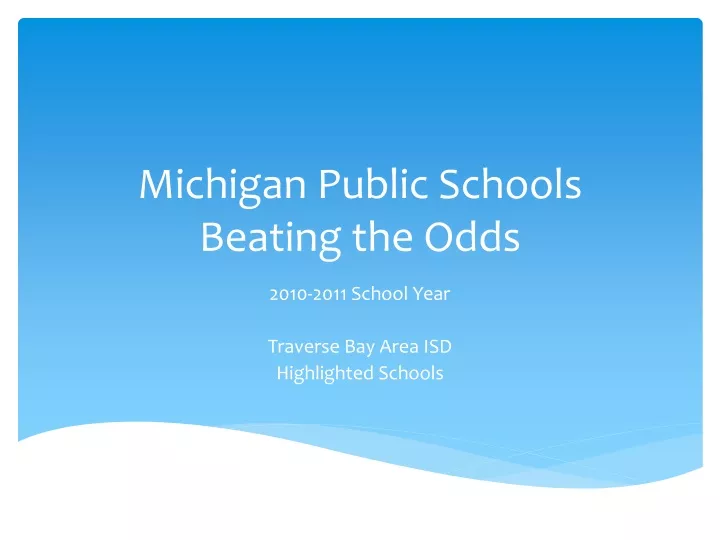 michigan public schools beating the odds