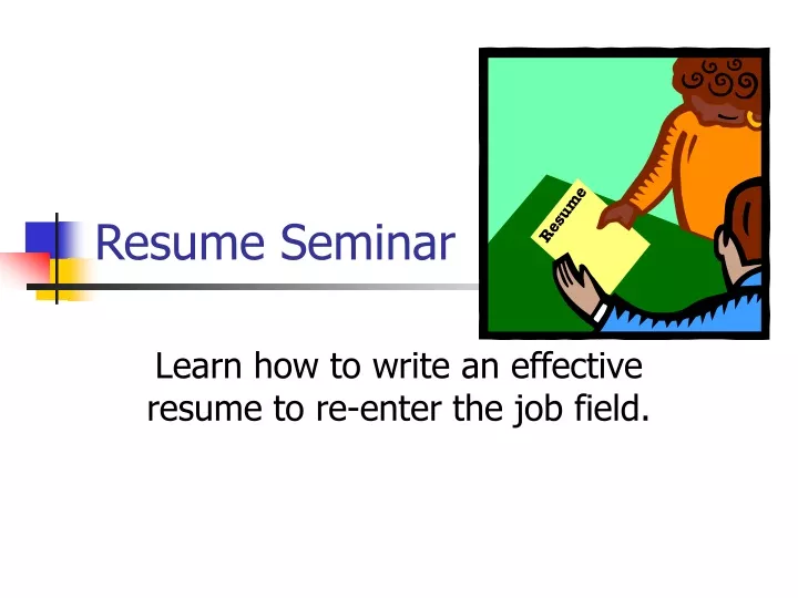 resume seminar