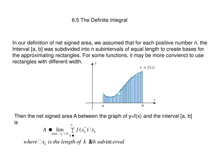 6 5 the definite integral