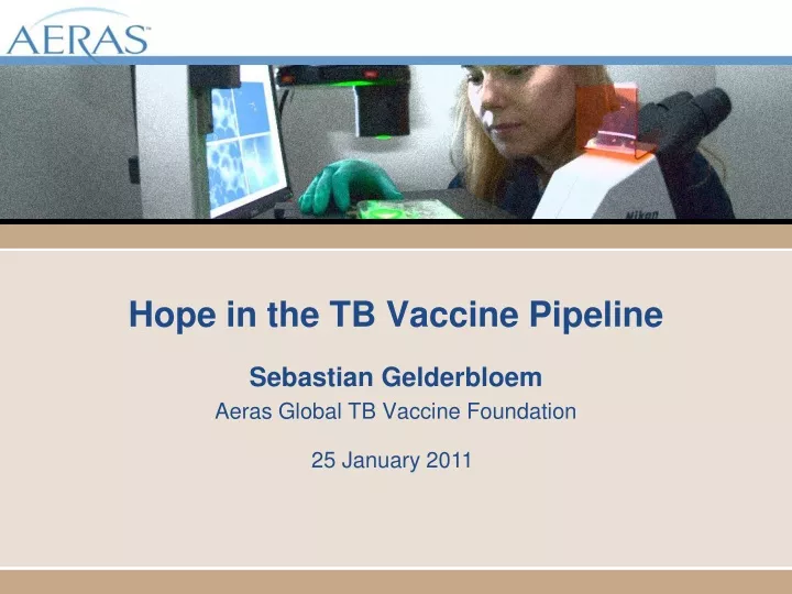 hope in the tb vaccine pipeline