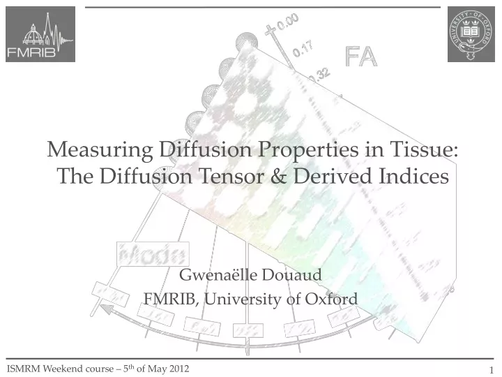 measuring diffusion properties in tissue