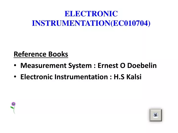 electronic instrumentation ec010704