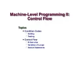 Machine-Level Programming II: Control Flow - slide 1