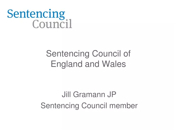 sentencing council of england and wales