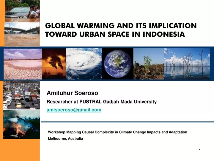 global warming and its implication toward urban space in indonesia