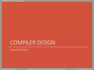 Compiler design
