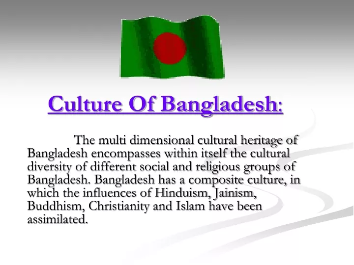 culture of bangladesh