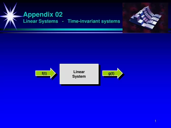 appendix 02 linear systems time invariant systems
