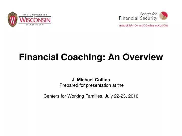 financial coaching an overview