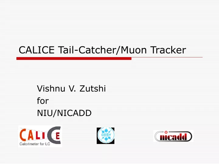 calice tail catcher muon tracker