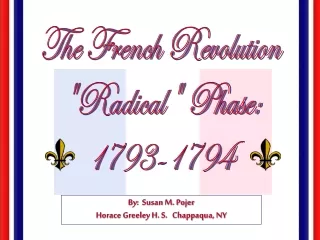 The French Revolution &quot;Radical&quot; Phase: 1793-1794
