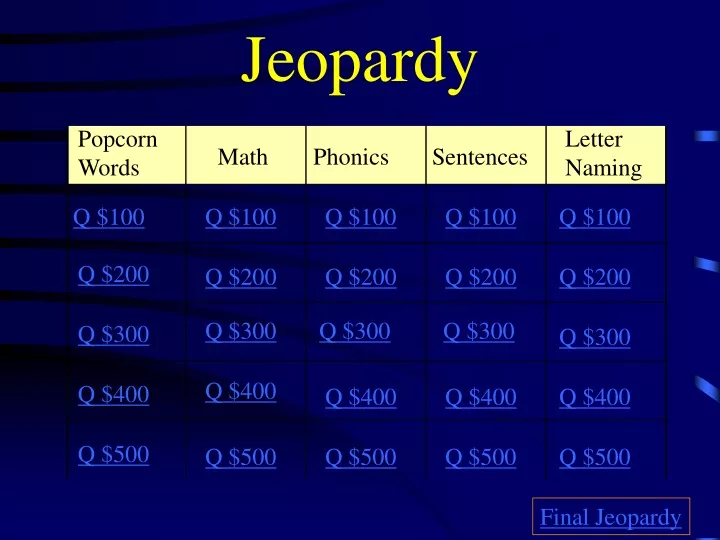 jeopardy