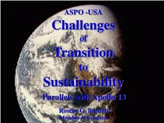 ASPO -USA Challenges  of Transition  to Sustainability