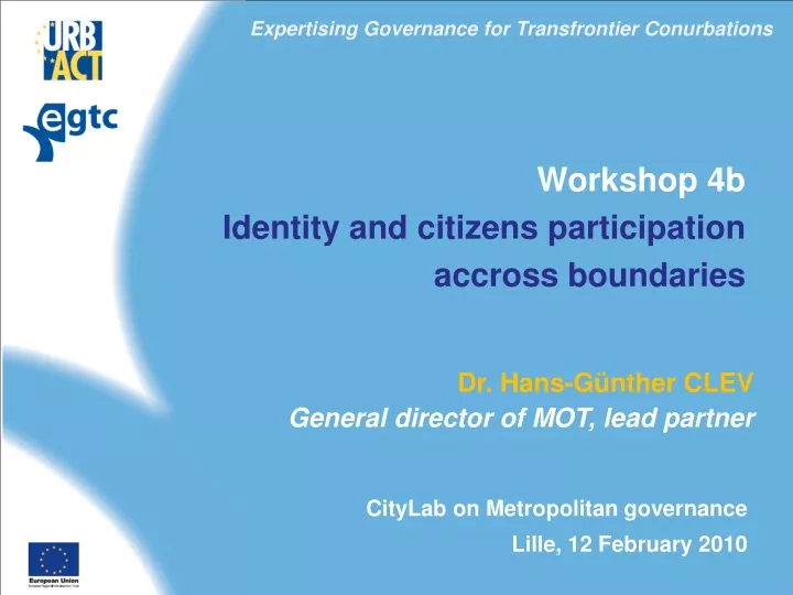 expertising governance for transfrontier