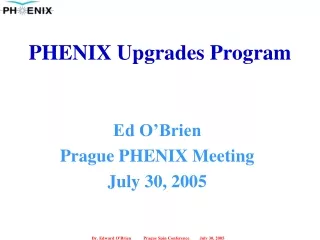 PHENIX Upgrades Program