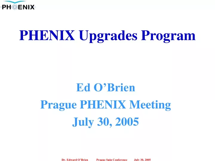 phenix upgrades program