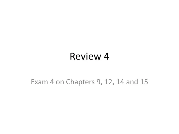 review 4