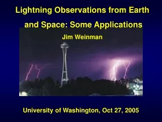 University of Washington, Oct 27, 2005
