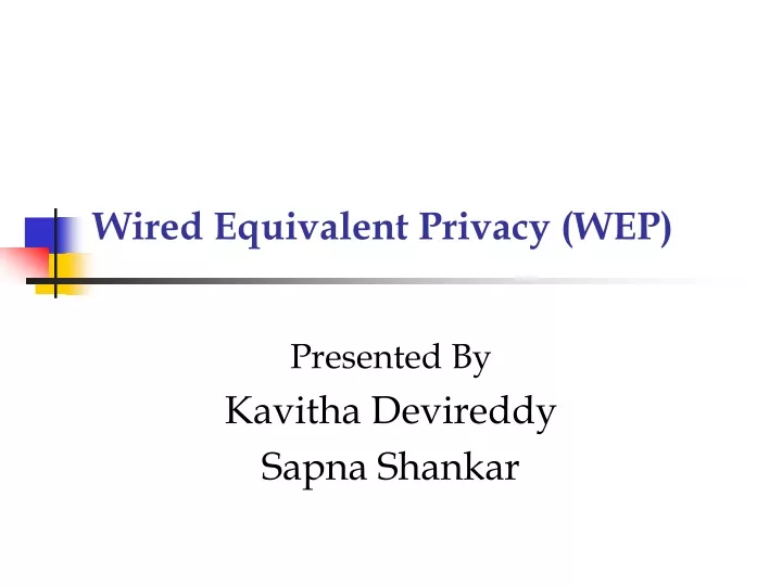 wired equivalent privacy wep