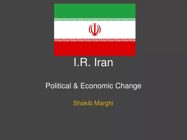 i r iran political economic change
