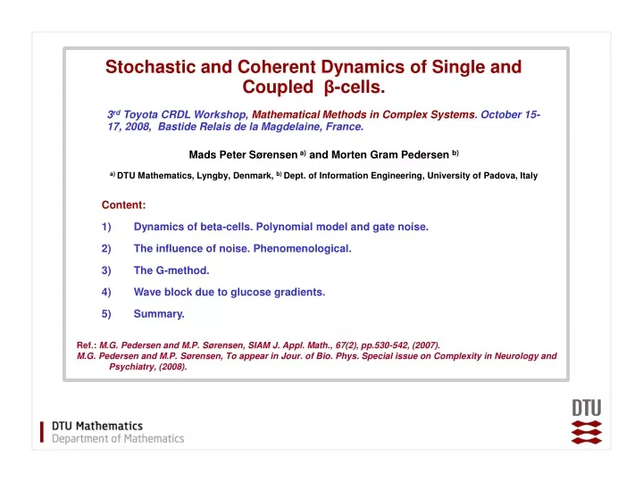 stochastic and coherent dynamics of single