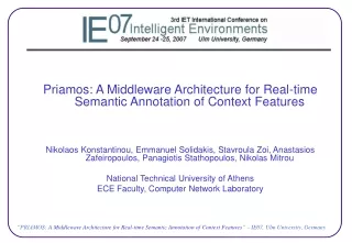 Priamos: A Middleware Architecture for Real-time Semantic Annotation of Context Features