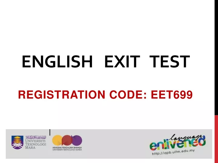english exit test