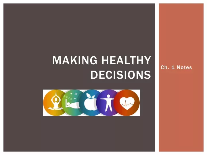 making healthy decisions