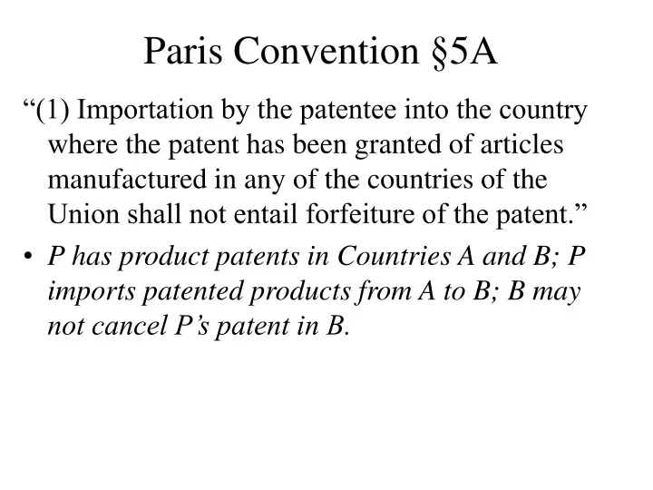 paris convention 5a