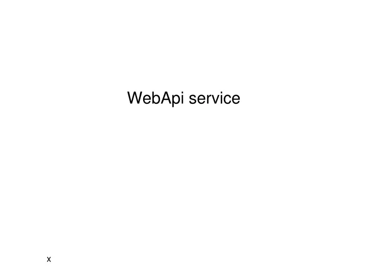 webapi service