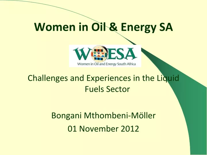 women in oil energy sa