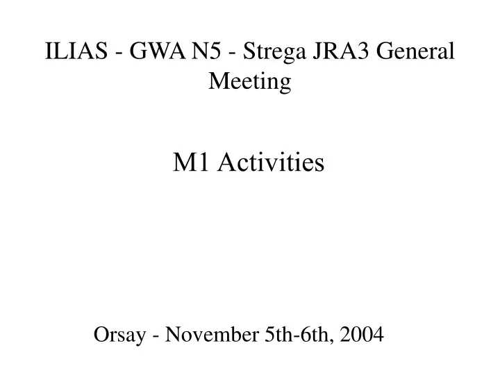 ilias gwa n5 strega jra3 general meeting