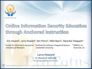 Online Information Security Education through Anchored Instruction