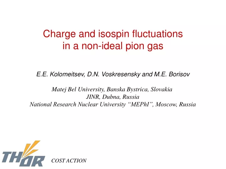 charge and isospin fluctuations in a non ideal