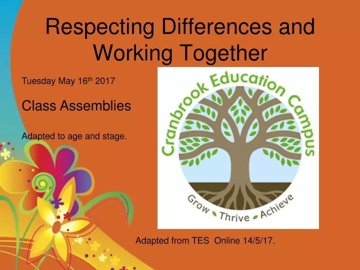 respecting differences and working together