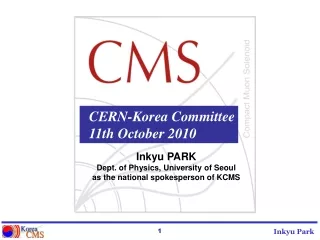 CERN-Korea Committee 11th October 2010