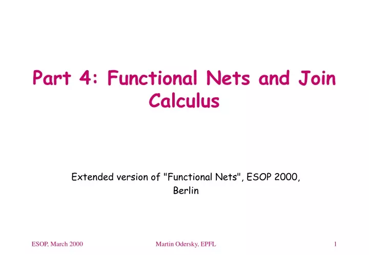 part 4 functional nets and join calculus