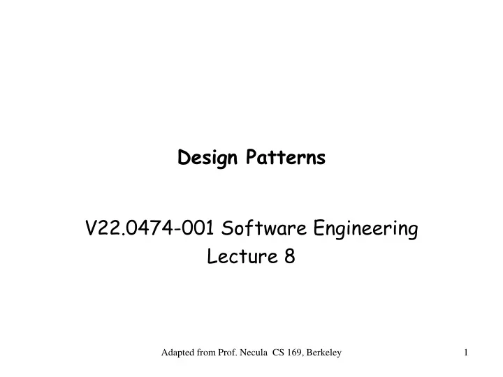 design patterns