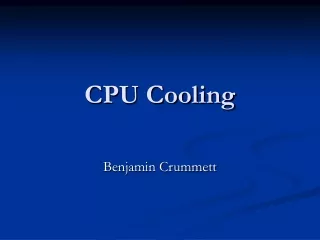 CPU Cooling