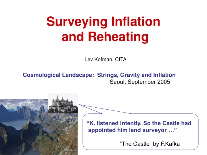 surveying inflation and reheating