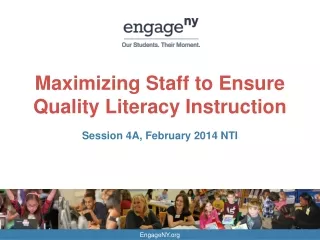 Maximizing Staff to Ensure Quality Literacy Instruction