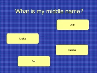 What is my middle name?